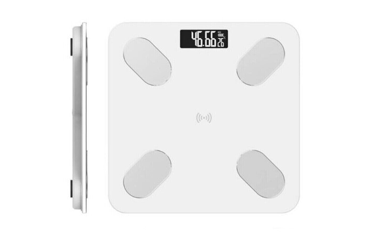 Bilancia in VETRO Pesapersone Digitale Bluetooth Elettronica Portata 180 Kg B24